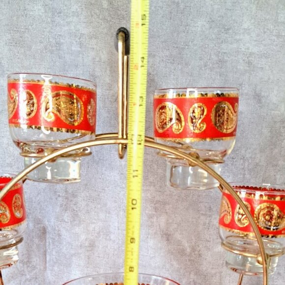 Culver Red Paisley Carousel - Picture 3 of 7